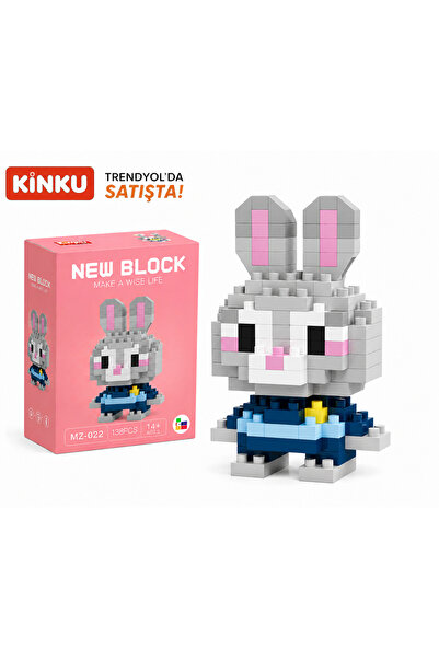KİNKU Kutulu Block-Puzzle-Yapboz-3D Zeka geliştiren-Mini Sevimli Figürler Min...