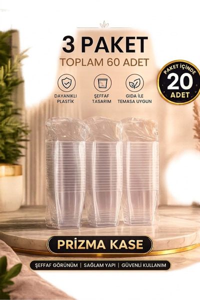Prizma Pratik ve Dayanıklı Kase – 60’lı Ekonomik Paket
