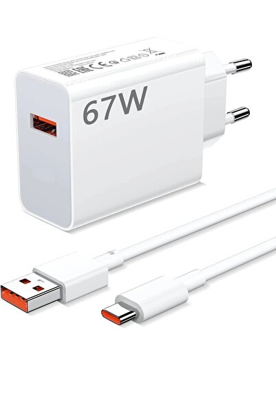 MuhendisTech Muhendis TechType-C 67W Watt Hızlı Şarj Aleti Adaptör ve Kablo S...