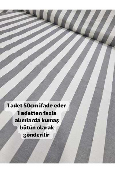 Home Duck Kumaş (Gri çizgili 50 x 180)