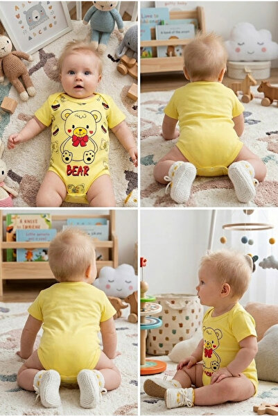 meyastore Baby Badi Teddy Bear Printed Snap Fasteners