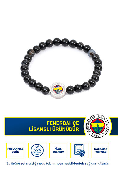 Fenerbahçe Fb Agate (6mm) Natural Stone Bracelet