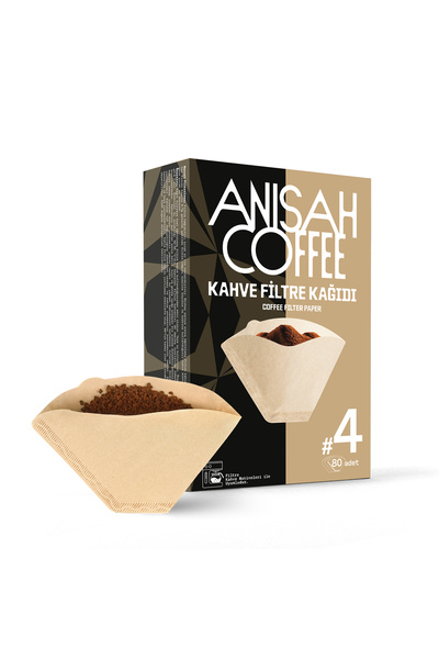 Anisah Coffee Filtre Kahve Kağıdı 4 Numara (80 Adet) | Kokusuz | Kimyasalsız ...