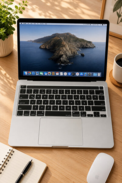 Mcstorey Macbook Pro Kılıf Klavye Koruyucu 13inç M1-m2 Türkçe Baskı (US TO TR...