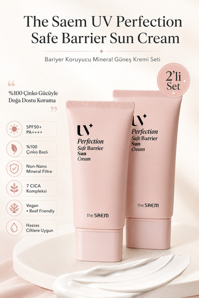 THE SAEM UV Perfection Safe Barrier Sun Cream SPF50+ PA++++ / Bariyer Koruyuc...