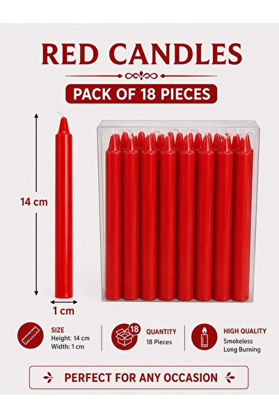 Scented Candles Scented Candle 18 Pieces Set 14 cm
