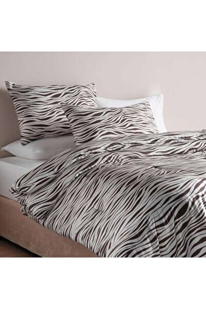 PAN HOME Designora Zebra 3-piece Queen Comforter Set 200x240cm - Grey