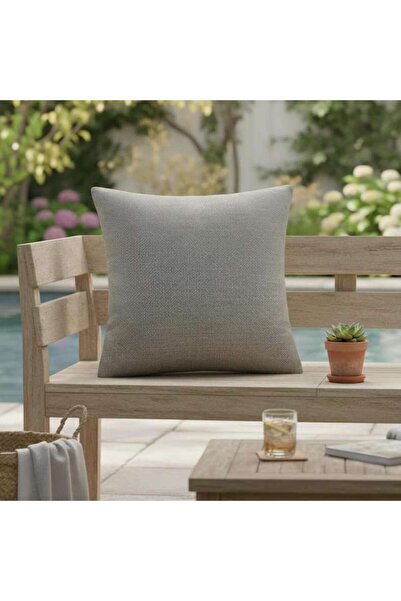 PAN HOME Sunset Oxford Indoor / Outdoor Filled Cushion 50x50 Cm- Grey