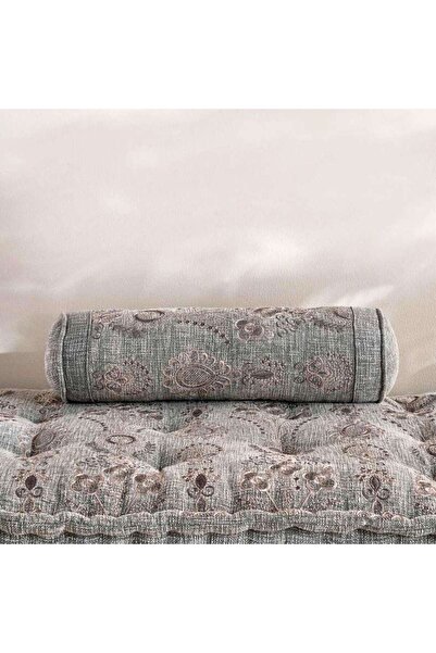 PAN HOME Layla Embroidered Filled Cushion 35x60cm - Grey