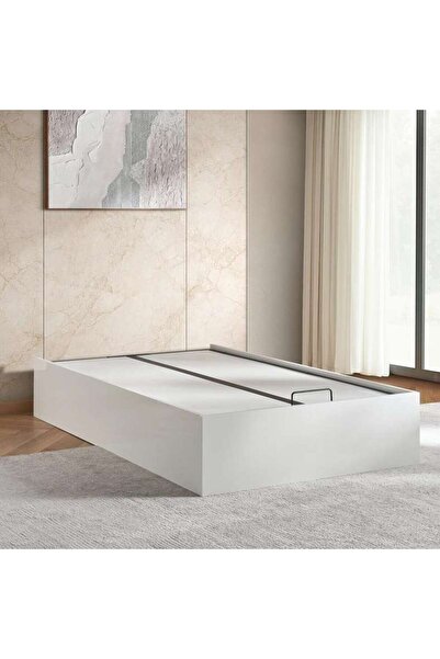 PAN HOME قاعدة سرير بيرنا 120×200 مع رافعة - أبيض