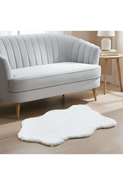 PAN HOME Winston Supersoft Fur Rug 60x90cm - Stone White