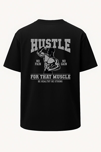 nirvoda Оверсайз Hustle Fitness з принтом GYM футболка