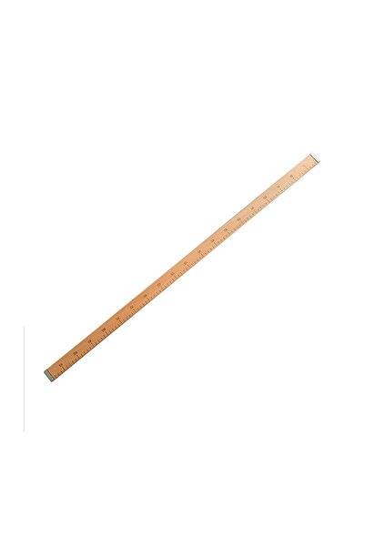 Moonstar Ahşap Manifatura Cetveli Demirli 1 Metre (100cm) (MDF)