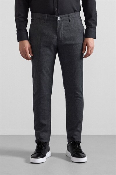 SÜVARİ Siyah Slim Casual Pantolon