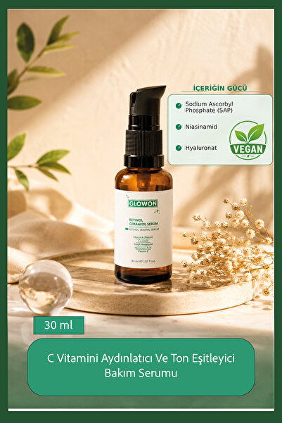 GLOWON Aydınlatıcı Ve Ton Eşitleyici C Vitamini Bakım Serumu 30 ml