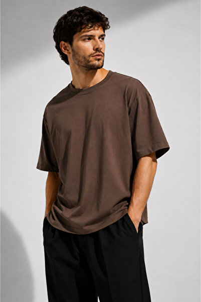 THE RULE Tricou unisex supradimensionat, 100% bumbac, cu croială largă, cu te...