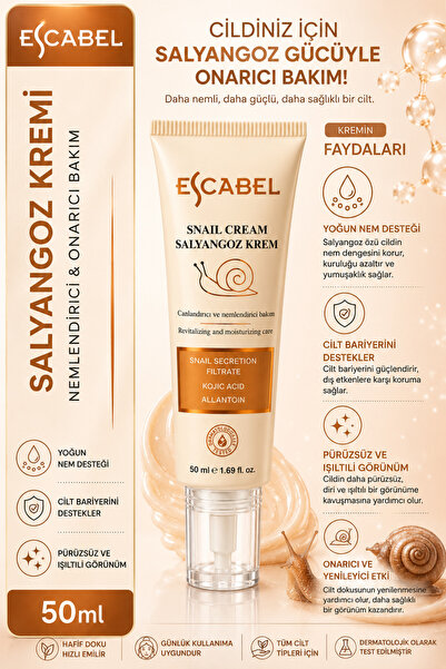 Escabel Salyangoz Özü Içeren Hyalüronik Asitli Onarıcı Besleyici Krem 50ml