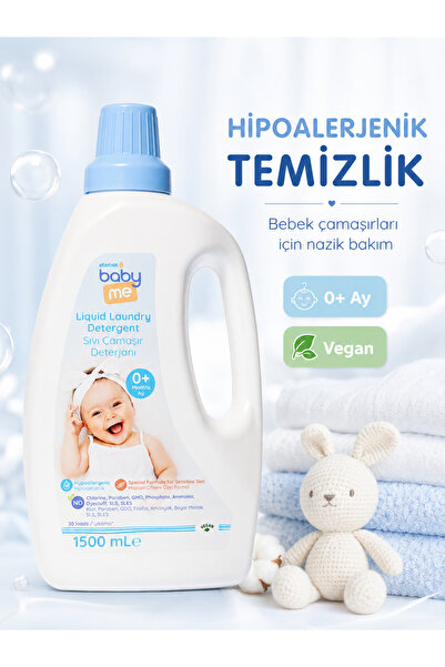 Baby&Me Baby Me Sıvı Bebek Çamaşır Deterjanı 1500 ml