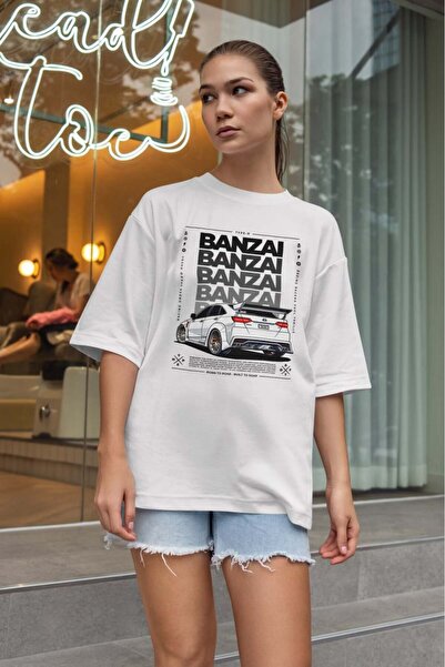 buzagi tasarım ürünleri تي شيرت أبيض للجنسين من Urban Oversize Mold