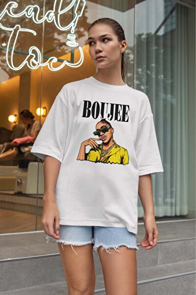 buzagi tasarım ürünleri Urban Oversize Unisex White T-Shirt