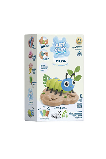 Art Craft Tırtıl - Art Clay Minik Canlılar Süper Hafif Kil