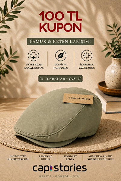 Capstories Kasket Şapka Şık Tasarım ve Yüksek Kumaş Kalitesi, Mevsimlik, Stan...