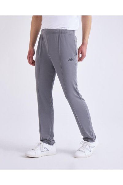Kappa Kombat Lorgo Men's Antra Gray Regular Fit Performance Sweatpants