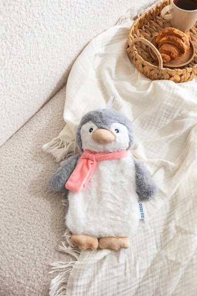 Eq deco Little Penguin Pelüş Sıcak Su Torbası Ekru