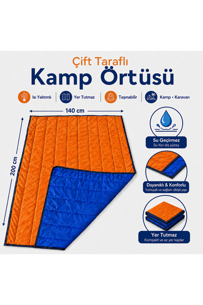 Magiclady Çift Taraflı Katlanabilir Kamp Örtüsü