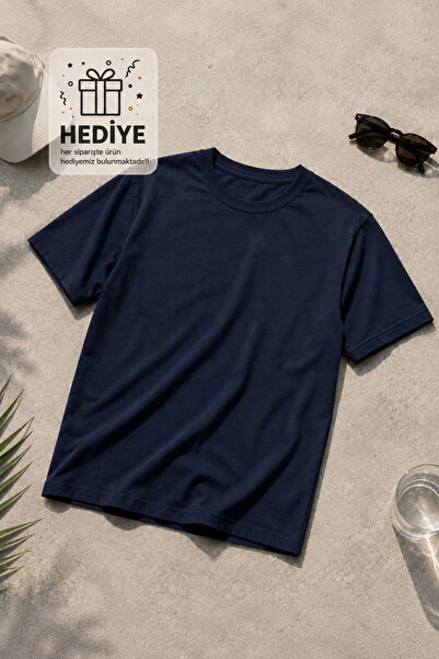 De Carte Plain Crew Neck Comfortable Fit Unisex Casual Seasonal T-Shirt
