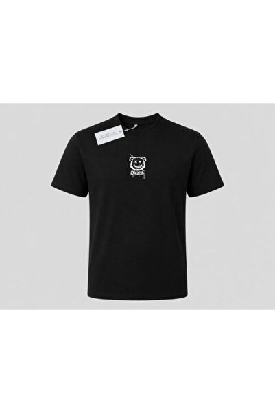 OEM Tricou bărbătesc supradimensionat, 100% bumbac, cu imprimeu grafic Urban Bear, stil streetwear casual, mărimea S