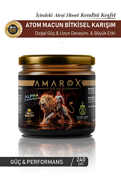ALPHA EVERSTRONG Ginseng Atom Güç Amarox Premium Özel Karışımlı Bitkisel Macu...