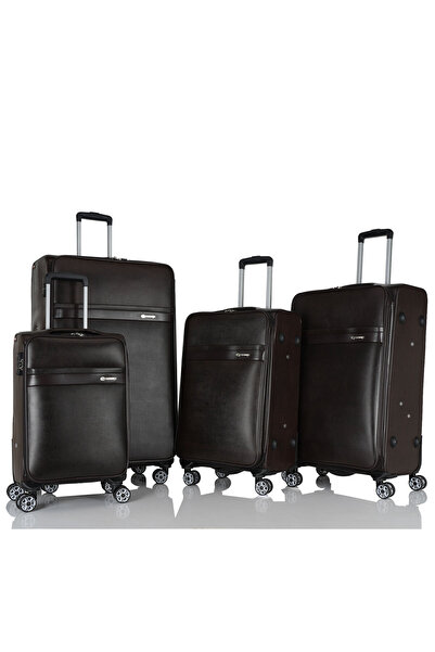 Assoda Asuda 4 Pcs Luxury Pu Leather Travel Luggage Set Suitcase Set