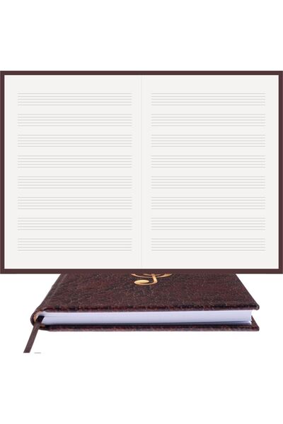 BİDEFTER كتاب موسيقى (بدون مفتاح) 100% صناعة يدوية، خياطة يدوية (خيوط) (A/5) ...