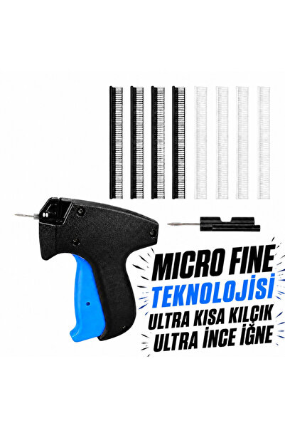 ALBERTOS Micro Fine 4.40 mm Hassas Kumaş Kılçık Tabancası Kılçık ve İğne Seti