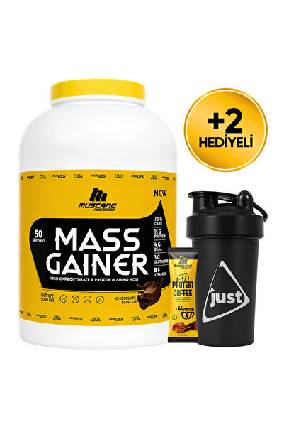 Mustang Nutrition Mass Gainer Karbonhidrat Tozu 5000 Gr 50 Servis Çikolata + ...