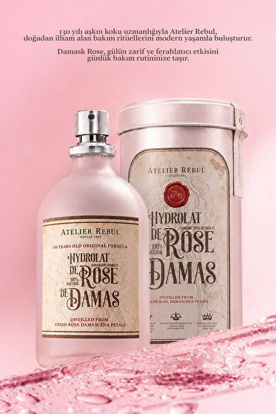 Atelier Rebul Damask Rose Mist %100 Doğal Gül Suyu 100 ml