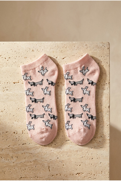 BONY SOCKS Paket od 3 ženske čarape sa uzorkom pasa