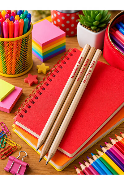 MANİFEST مجموعة أقلام رصاص 5 قطع |   منتج قرطاسية وهدايا بتصميم خاص ✨ 📚 ✏️