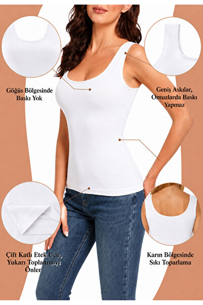 Formactive Women's Body-Fitting Pool Neckline Rope Strap Knitted Seamless Tan...