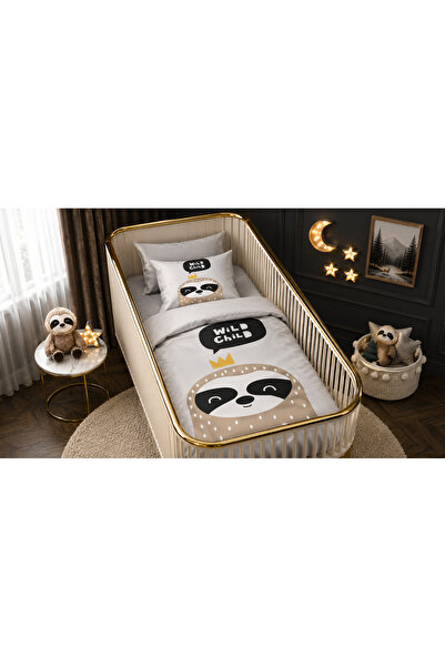 Fabeteks Wild Child Single Digital Baby Duvet Cover Set