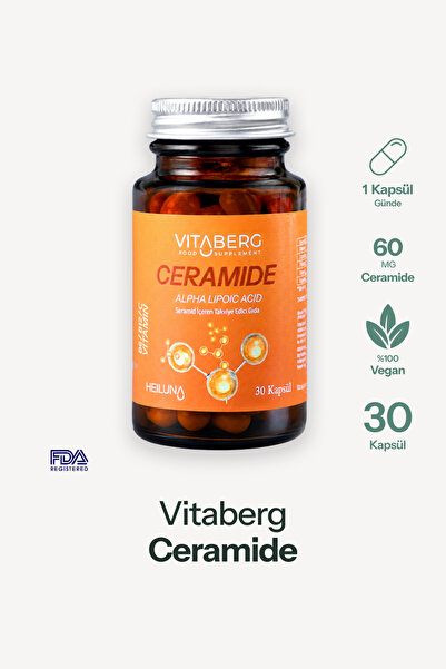 Vitaberg Ceramide 30 Kapsül | Seramid, Alfa Lipoik Asit, Vitamin C, B6 ve B12...