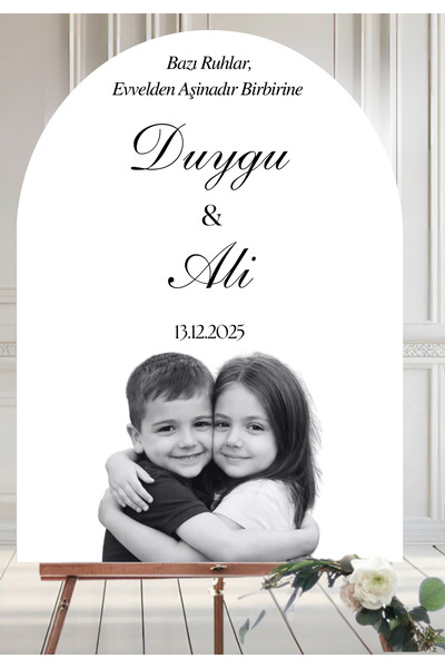 Hobi Sepeti Kişiye Özel Çocukluk Fotoğraflı Kanvas Karşılama Panosu 50x70 cm ...