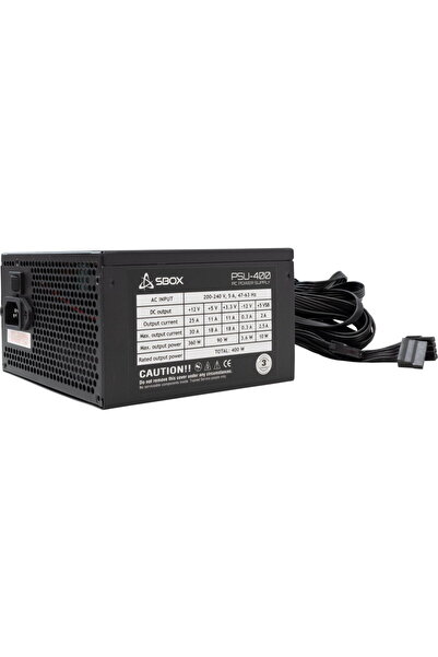 SBOX PSU-400-2 ATX-400W Negru