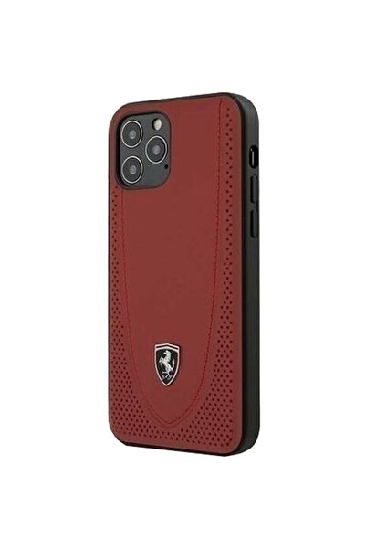 Ferrari Husa Capac Spate Off Track Perforated Rosu APPLE Iphone 12 Pro Max
