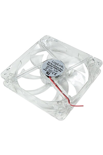LogiLink 120x120x25mm, 12cm, 4 pini, LED, FAN104, SS300326, Transparent