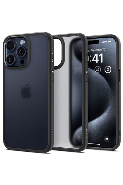 Spigen Husa pentru iPhone 15 Pro - Ultra Hybrid - Frost Black