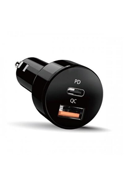 GENIUS 1x USB-C + 1x USB-A 5V/3A 36W Negru
