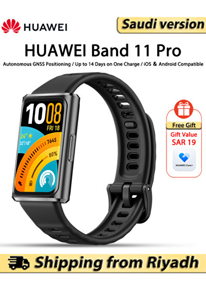 Huawei ساعة Band 11 Pro الذكية، شاشة 1.62 بوصة، عمر بطارية يصل إلى 14 يومًا، ...