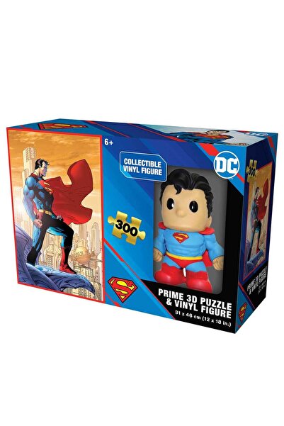 DC Prime 3D 300 Piece 3D Puzzle and Figures Set: Superman